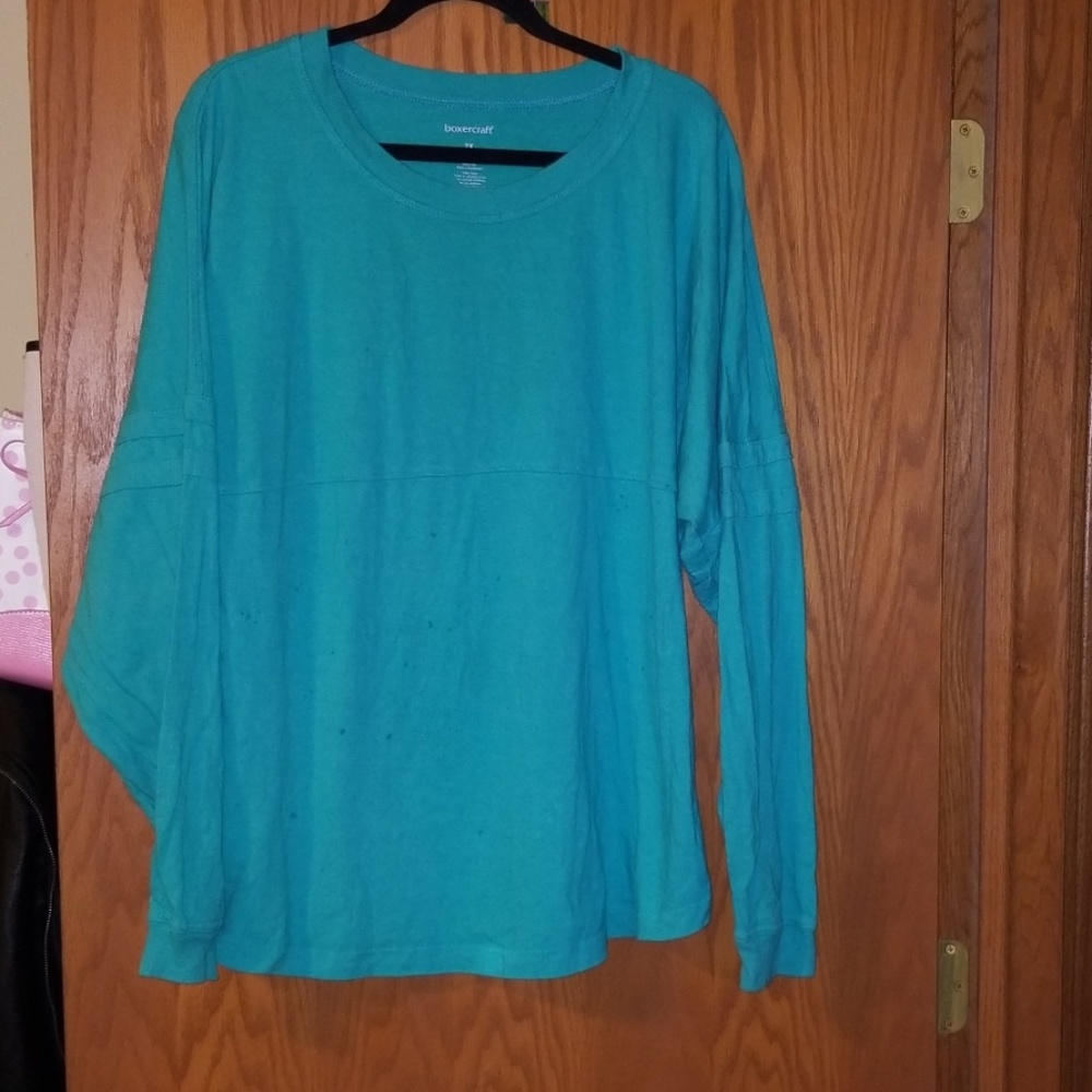 Boxercraft teal long sleeved shirt